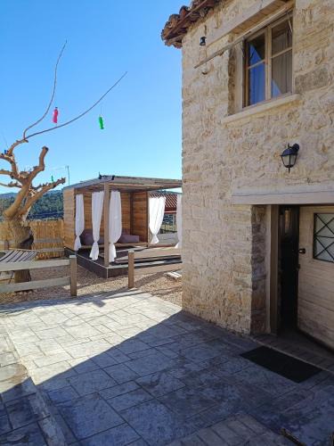 Corinth House | Agios Ioannis Stone Cottage with Private Heated Pool & Hydro-massage