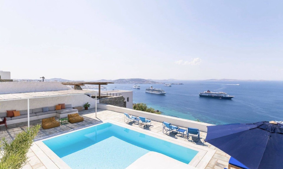 Tourlos Villa | Amazing Mykonos Villa | Villa Omega | 6 Bedrooms | Panoramic Sea Views