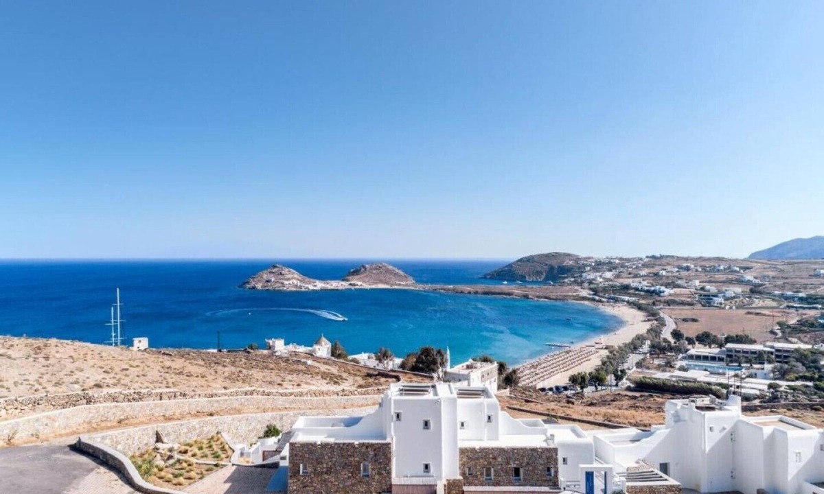 Kalafatis House | Amazing view Villa Agapi 2' from the beach, by Red Windmill Villas