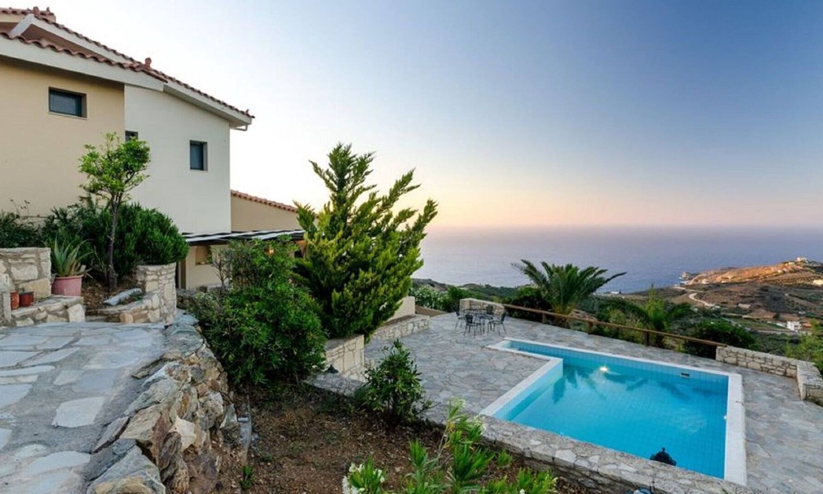 Achlada Villa | Beautiful private villa with private pool, A/C, WIFI, TV, terrace, panoramic view and parking
