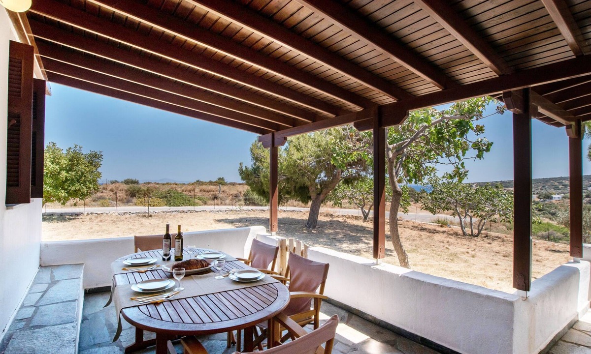 Naxos House | Black Sand Holiday Home with Sea View and Private Terrace
