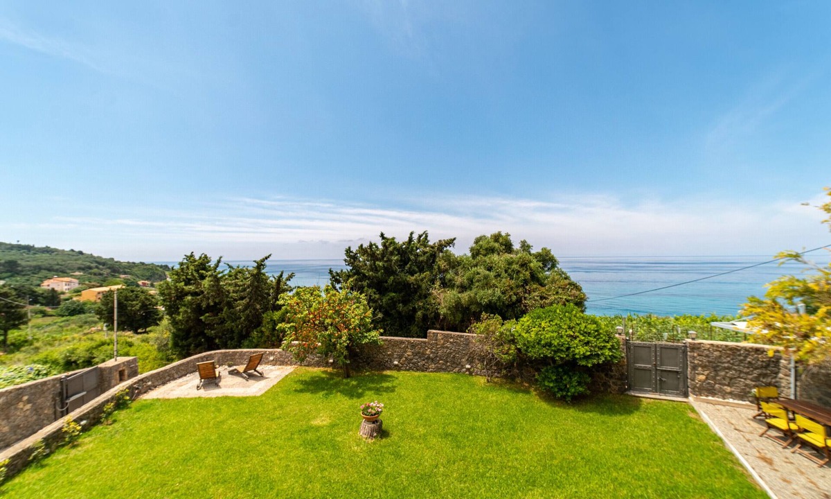 Skala Villa | Corfu Villa Nikolas with Sea View, Private Garden, A/C & Wi-Fi