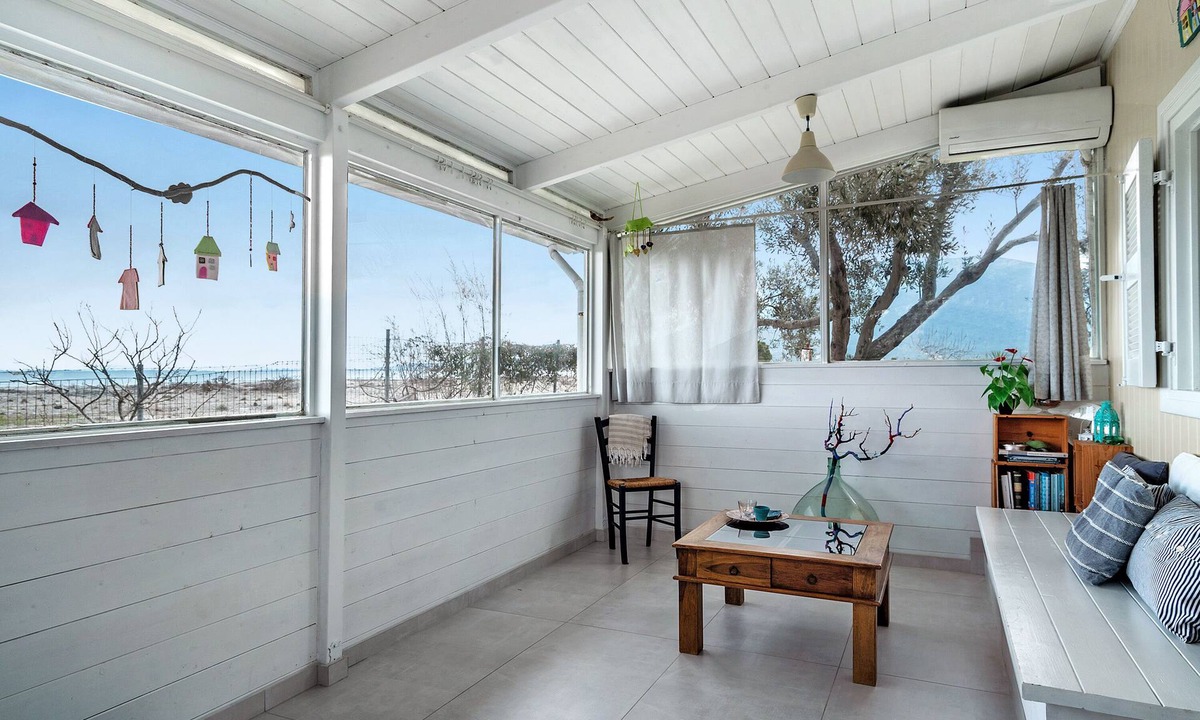 Lefkada Town Villa | Country House 'Kite Beach House' with Sea View, Wi-Fi and Air Conditioning