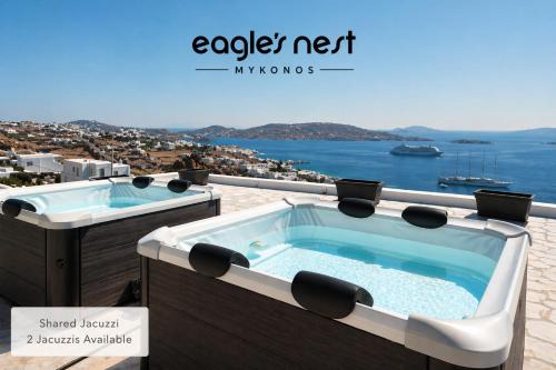 Tourlos Apartment | Eagles Nest Mykonos Suites & Apartments - Shared Pool & Jacuzzis