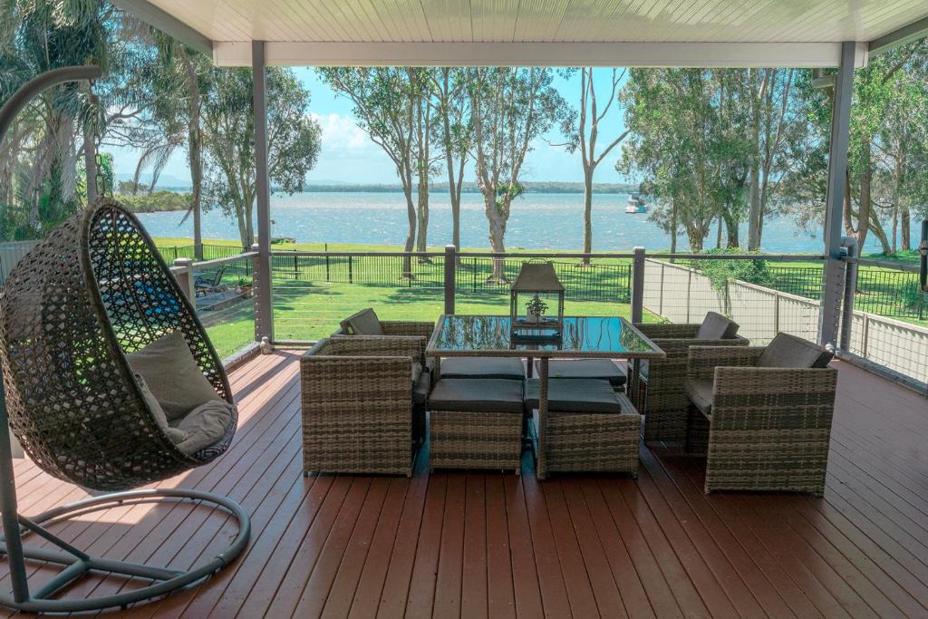 Chain Valley Bay House | Getaway Lakefront Environmental House on Lake Macquarie with Water View