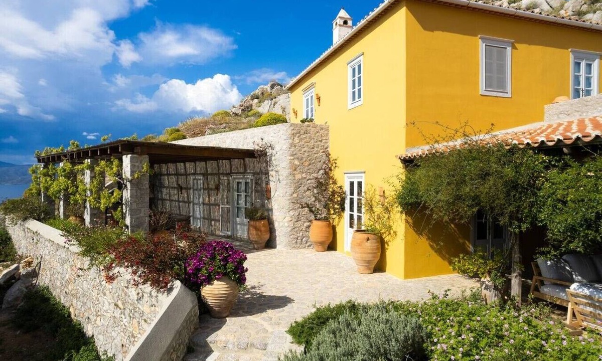Hydra House | Historic Mansion with Private Pool & Stunning Sea Views