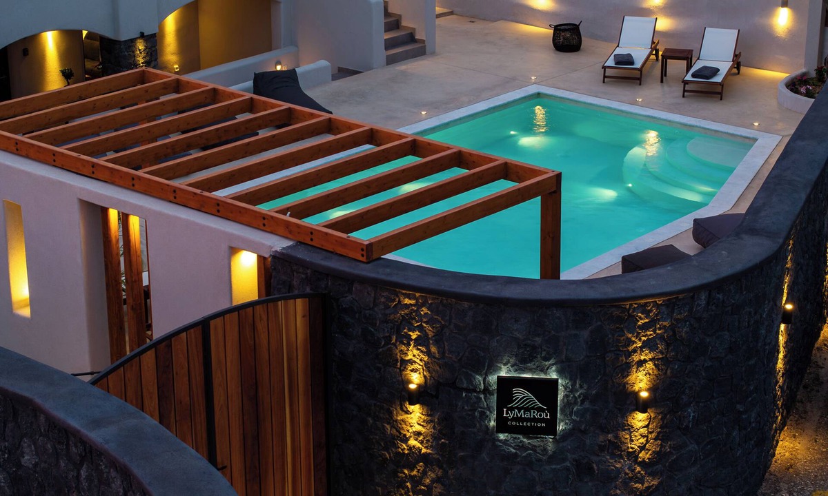 Megalochori Condo | LyMaRou Collection - 7 Private Suites, 7 Private Hot Tubs, Pool