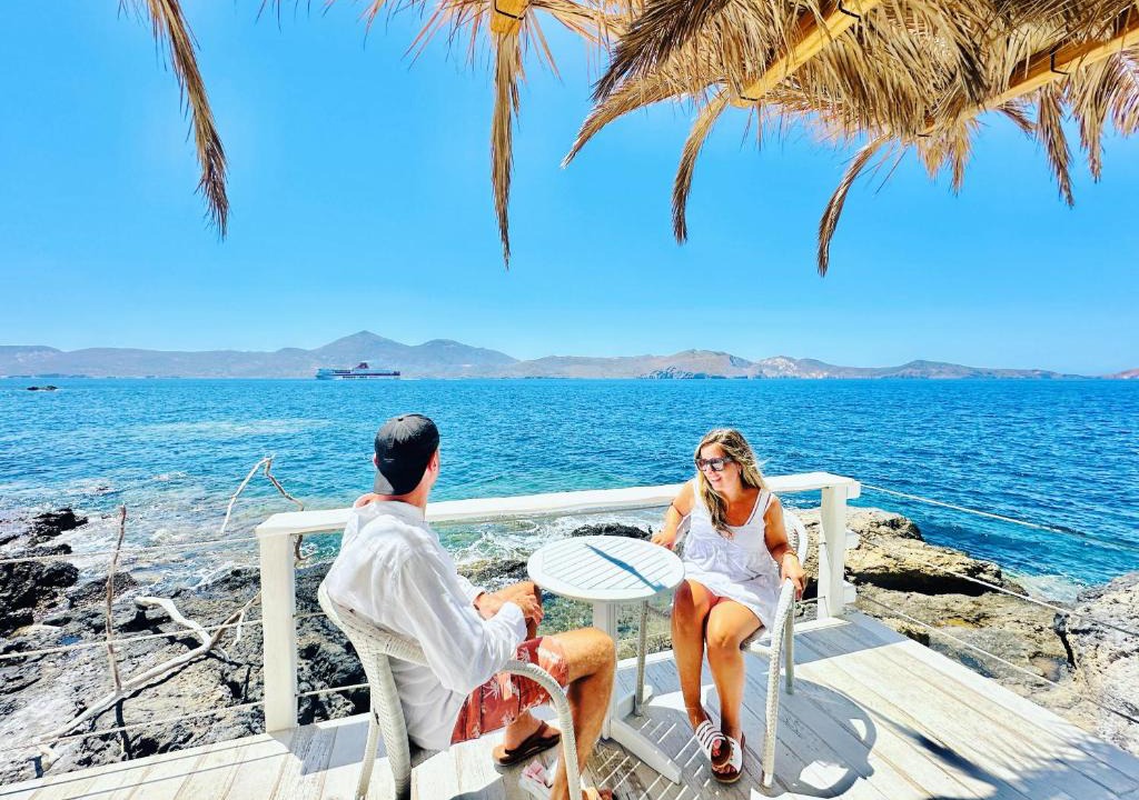 Milos Apartment | Milos Island-Cavo Paradiso TWIN SIDE SEA VIEW-STUNNING SUNSET VIEW