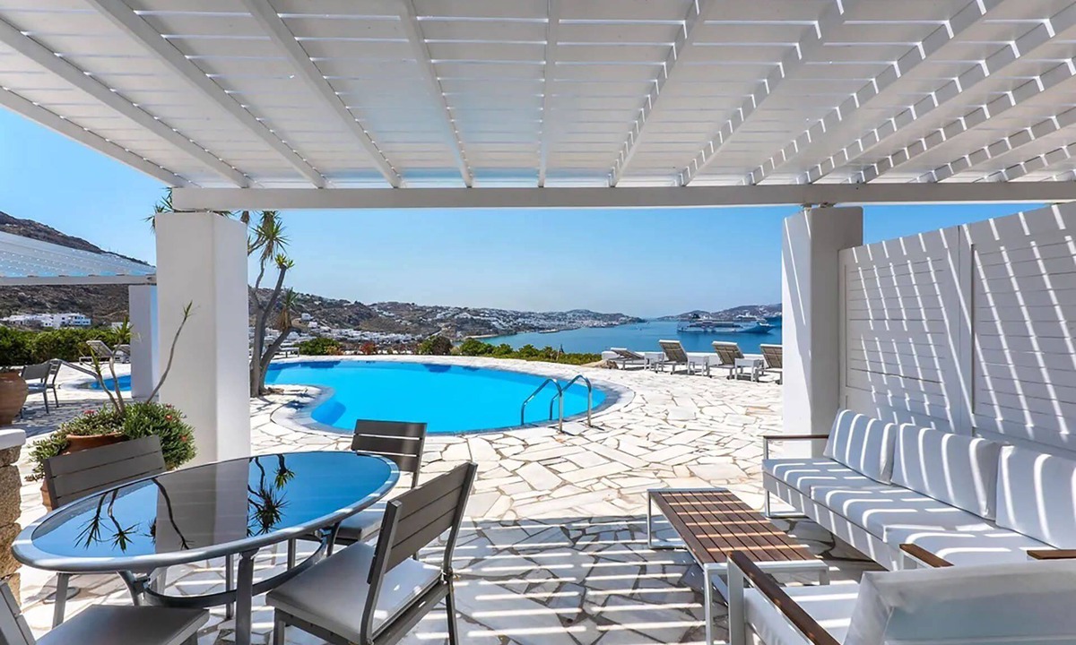 Agios Stefanos House | My rental Homes | Apartment Rose 1 shared pool and air conditioning