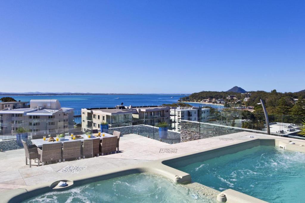 Nelson Bay House | Penthouse Palace - Private Heated Pool and Spa