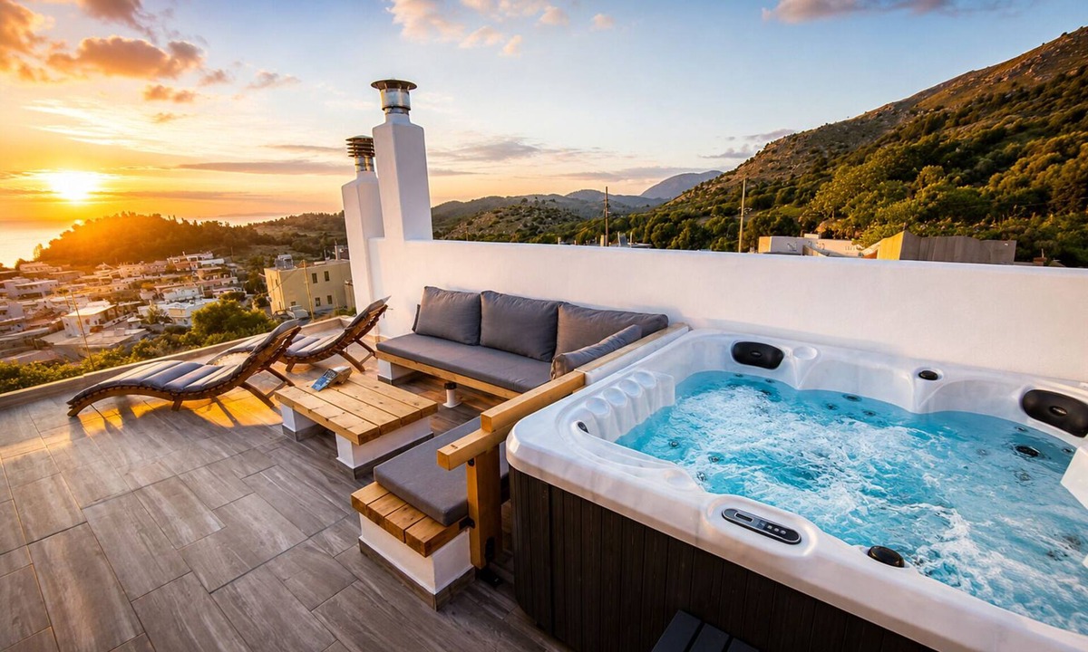 Embonas House | Rustic House Embonas - Jacuzzi Experience