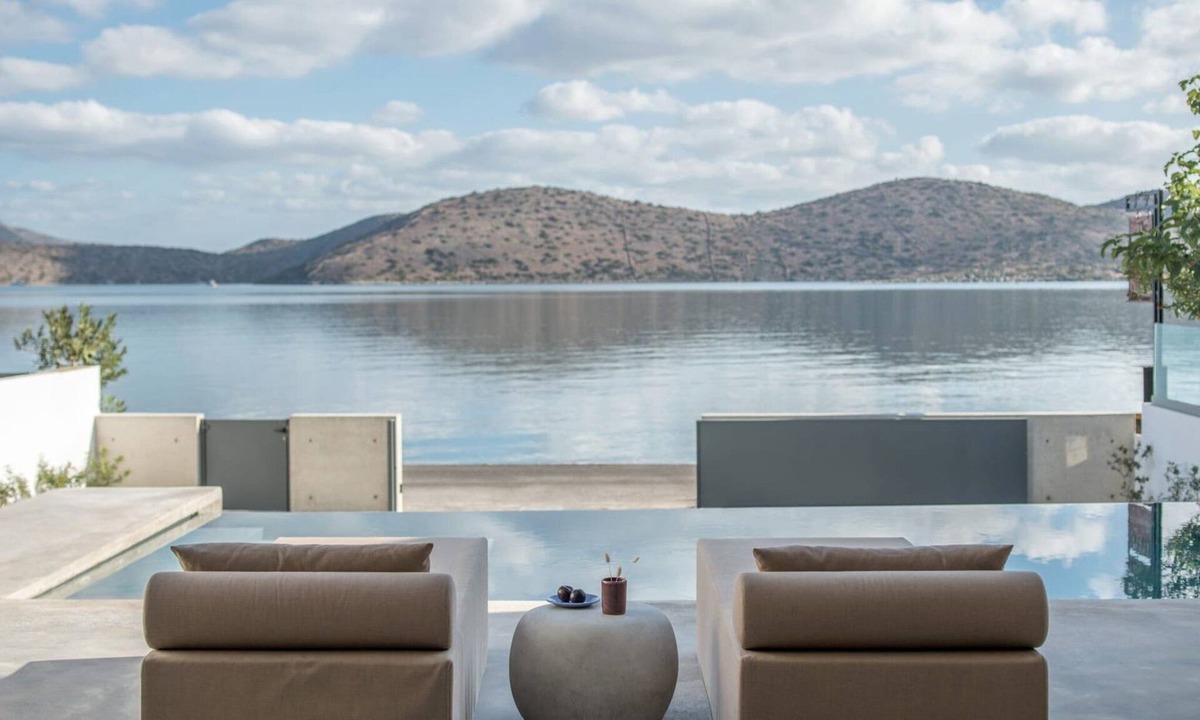 Elounda Villa | Seafront Villa Noctessa, Divine Sea Views, Private Infinity Pool, Furnished.