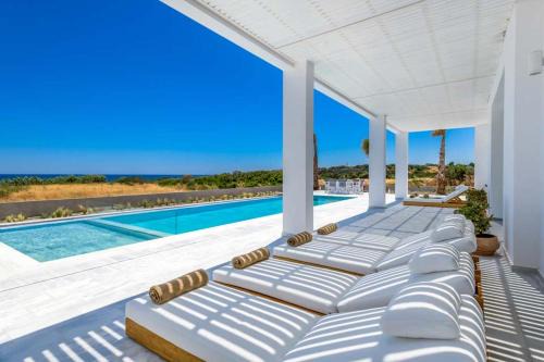 Lahania Villa | Seashore Villa - Luxury Beachfront - Pool & Sea View
