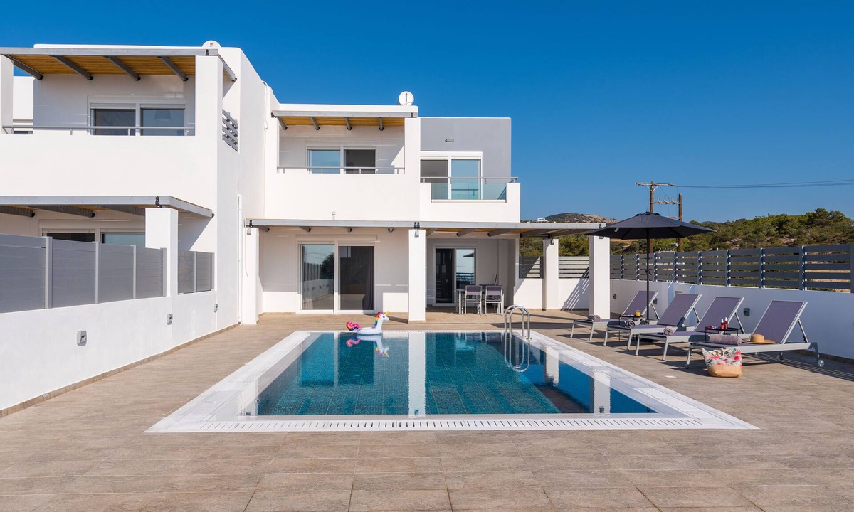 South Rhodes House | South Beach Villas - 2 bedroom sea view with heated pool