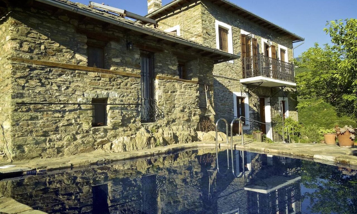 Makrynitsa House | Stone Villa in Koukourava Pelion with Private Pool and Panoramic Sea Views
