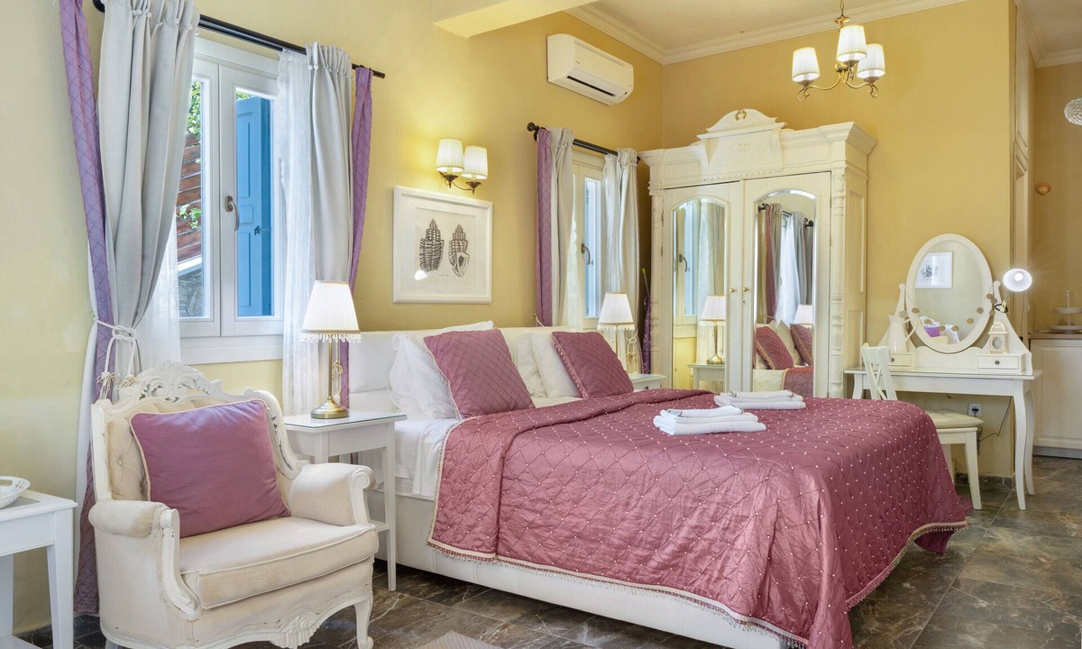Pedi Apartment | Studio Apartment 'No 3 Superior Symi Nautilus' with Mountain View, Wi-Fi and Air Conditioning