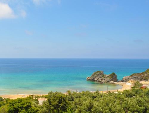 Parelia Apartment | Studio Apartments with large swimming pool and Sea view at Pelekas Beach Corfu
