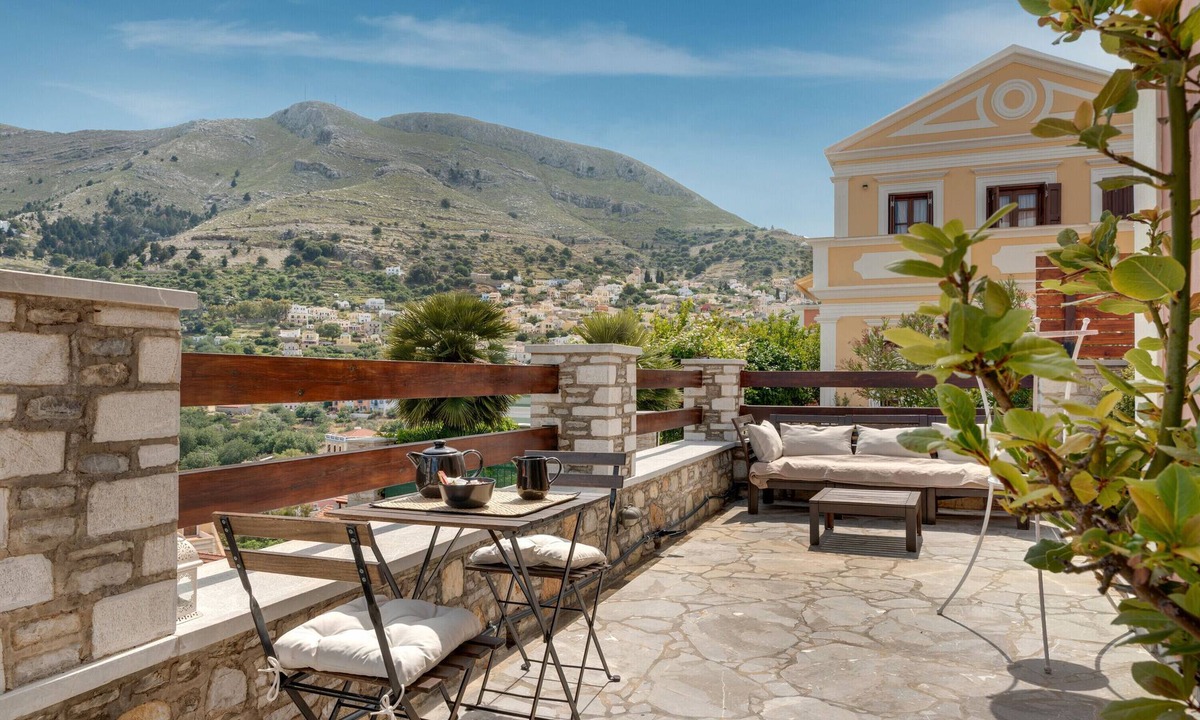Pedi Apartment | Studio 'No 7 Superior Symi Nautilus' with Sea View, Wi-Fi and Air Conditioning