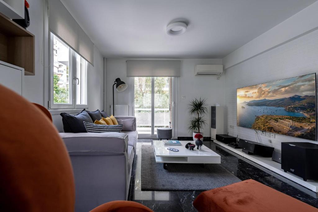Palaio Faliro Apartment | The Black Marble - Sea View, 2BR, 2BA in Paleo Faliro