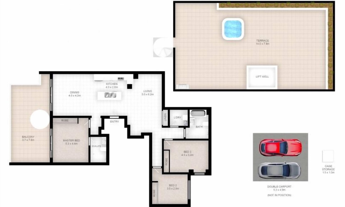 Central Coast Apartment | Three bedroom penthouse apartment