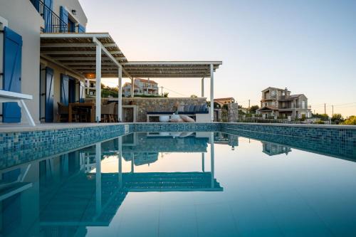 Katsarata Villa | Villa Ariste with stunning views near Fiscardo