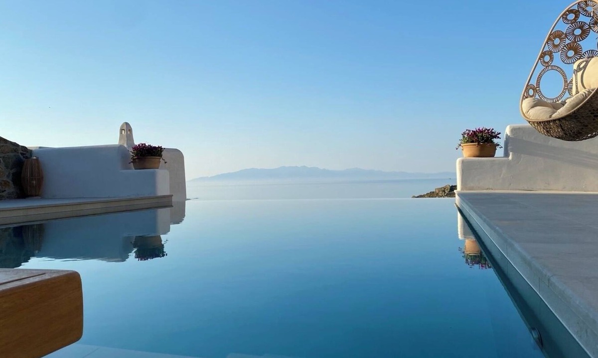 Glastros Villa | Villa Camelia 1 - 1BR - Private Pool & Jacuzzi - Sea View - Psarou (Nammos)