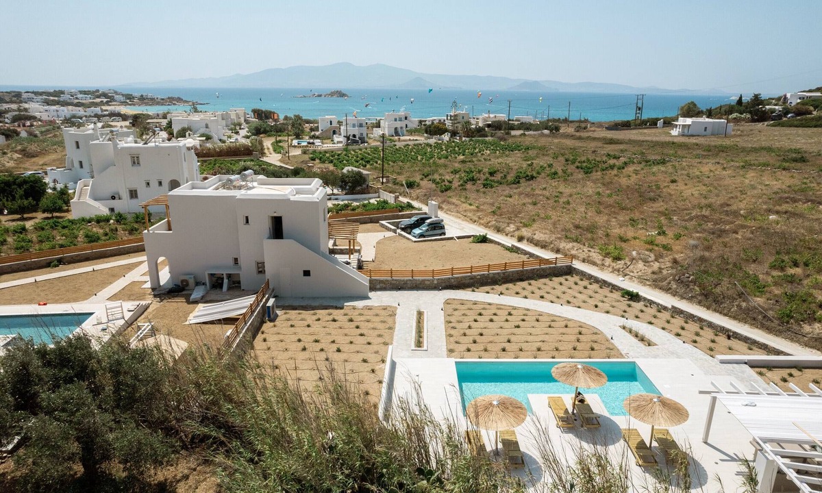 Mikri Vigla Villa | Villa 'Finest Air with Private Pool' with Sea View, Wi-Fi and Air Conditioning