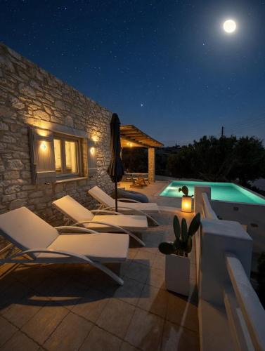 Aliki Villa | Villa Giorgianna -near Aliki beach with pool