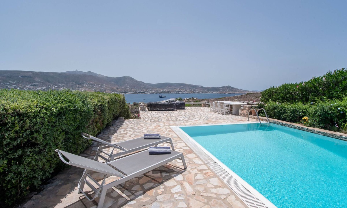Krotiri Villa | Villa 'Iliablue' with Sea View, Wi-Fi and Air Conditioning