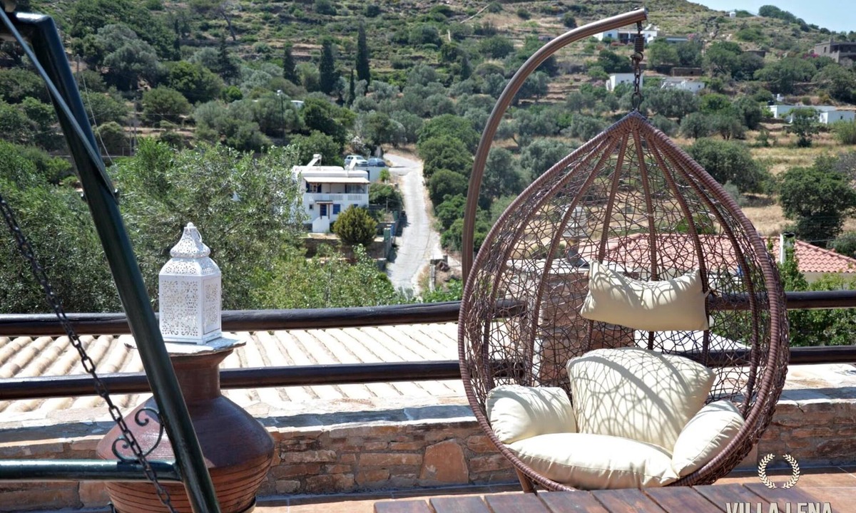 Ydrousa Villa | Villa 'Lena Andros' with Mountain View, Wi-Fi and Air Conditioning