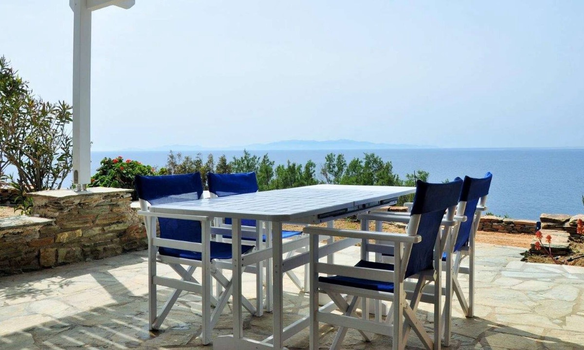 Tinos Town House | Windmill and houses by the sea // Stavros Bay