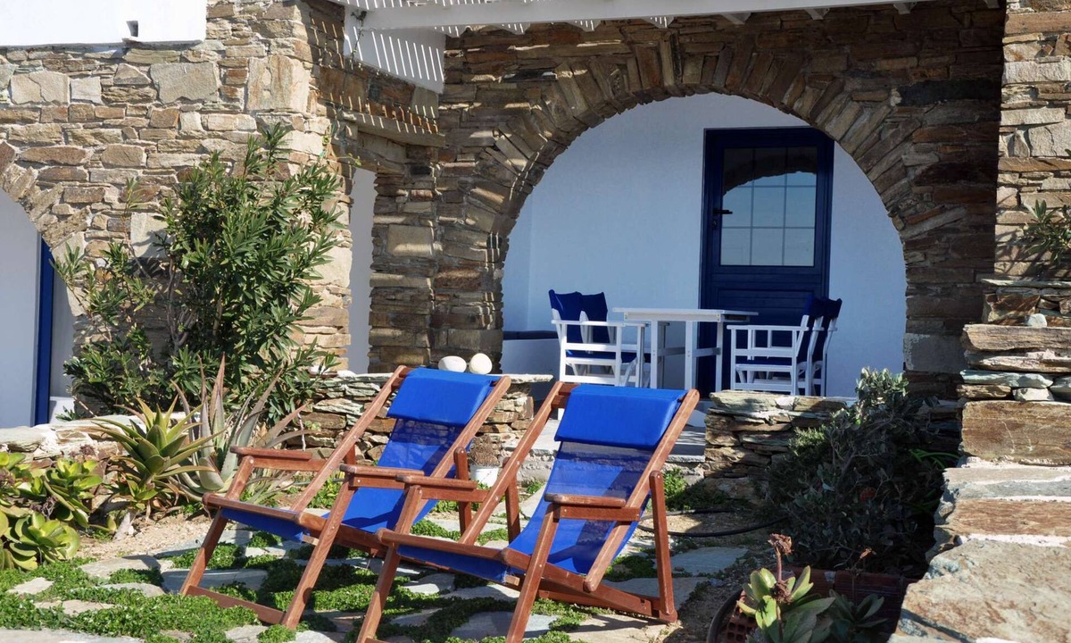 Tinos Town House | Windmill and houses by the sea // Stavros Bay