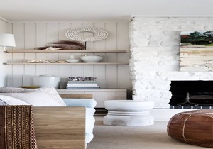 Absolute beachfront home with log fire