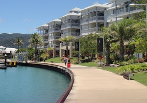 Luxury apartment in front of the marina