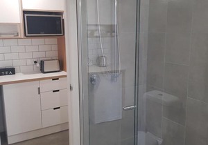 Modern, private and close to town.