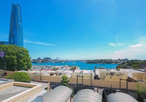 Waterview terrace in rock