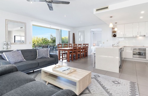 Sunshine Beach Apartment | 1 Alpha Huge wrap-around balcony - all on one level - garden outlook