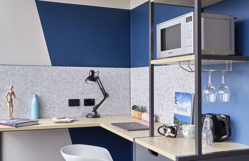 Preston Apartment | Fully Furnished Studio Rooms With Included Heated Pool and On-site Restaurant