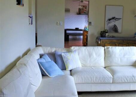 Bicheno House | Spacious home with deck and view.