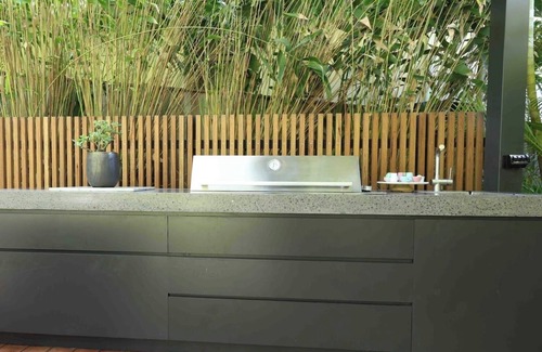 Macmasters Beach House | stylish beach escape - chic indoor to tropical outdoor flow - minutes to beach.