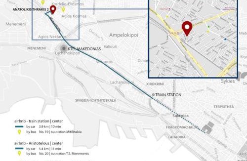 Evosmos Apartment | Φωτεινό κοντά στον σταθμό ΚΤΕΛ Θεσσαλονίκης