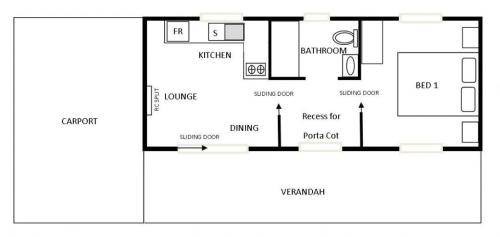 Upper Wakefield Cabin | 48 m² Lodge ∙ 2 bedrooms ∙ 3 guests