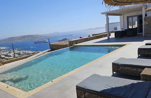 Tourlos Villa | Aether Mykonos 3BR Villa with Port & Town Views