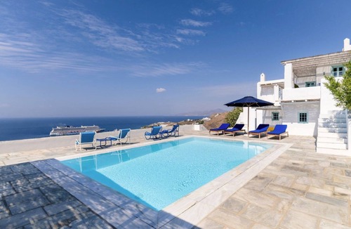Tourlos Villa | Amazing Mykonos Villa | Villa Omega | 6 Bedrooms | Panoramic Sea Views