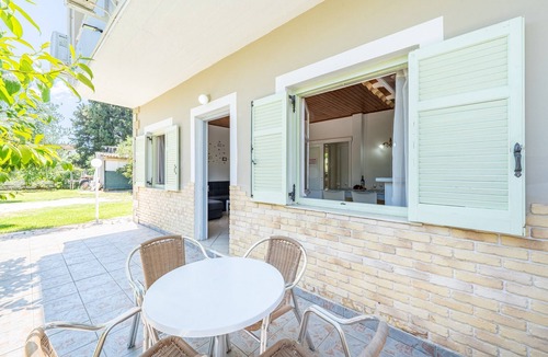 Roda Apartment | Apartment 'Alexandros Two Bedroom 2' with Shared Pool, Wi-Fi and Air Conditioning