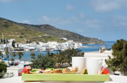 Katapola Apartment | Apartment '- Ground Floor' with Balcony, Wi-Fi and Air Conditioning