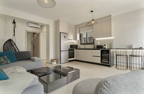 Perigiali Apartment | Apartment 'Mella Roa - Ivory' with Sea View, Wi-Fi and Air Conditioning