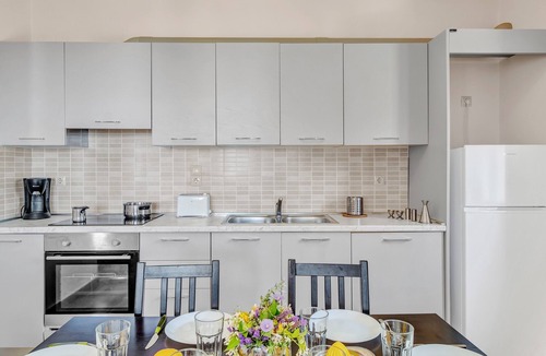 Drimonas Apartment | Apartment 'Villa Calypso' with Sea View, Wi-Fi and Air Conditioning