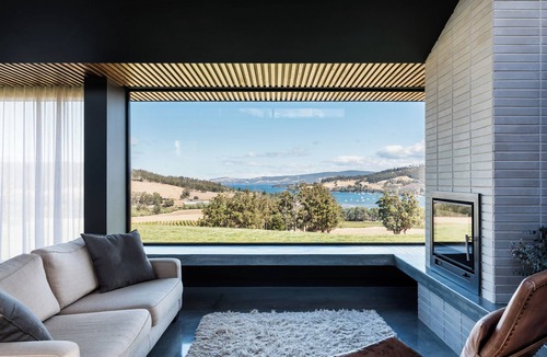 Cygnet House | Architecturally designed home overlooking Port Cygnet and the countryside.