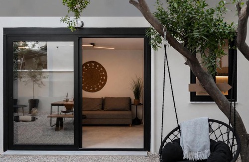 Keratsinion House | Athelio Boutique Home, Private Courtyard, Outdoor Bar & Shower